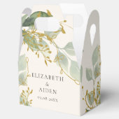 Ballotins Boîte cadeau d'Eucalyptus Wedding (Ouvert)