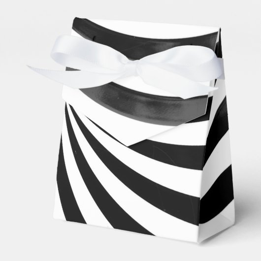 Ballotins Boîte Cadeau Fête Noir & Blanc Favor (Verso)