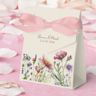 Ballotins Boîte Cadeau fleur sauvage de mariage Favor