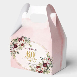 Ballotins Boîte Cadeau Fleurie Moderne Bohème Bourgogne pour
