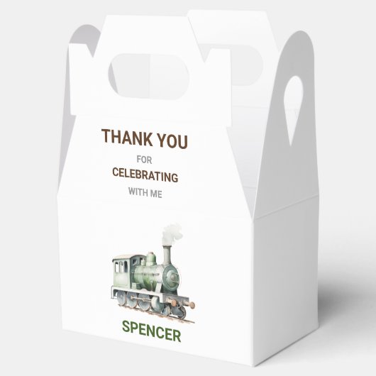 Ballotins Boîte-cadeau Gable Personnalisable À Thème Train/B (Ouvert)