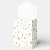 Ballotins Boîte cadeau Gold Polka Dot Favoriser (Ouvert)