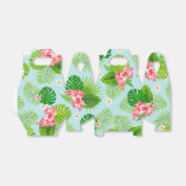 Ballotins Boîte cadeau Hibiscus Palm rose (Déplié)