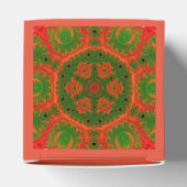 Ballotins Boîte cadeau Kaleidoscope orange et vert (Haut)