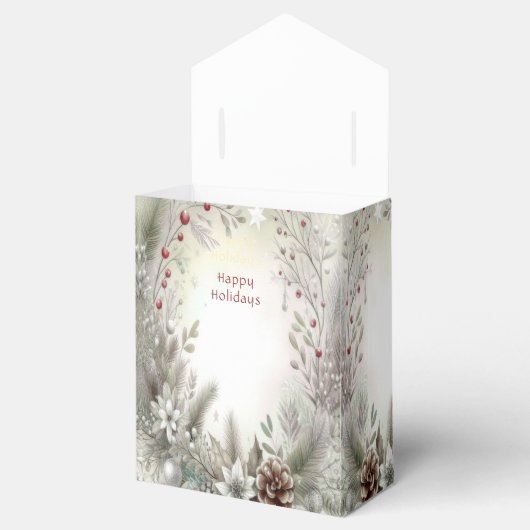 Ballotins Boîte cadeau Noël hiver (Ouvert)