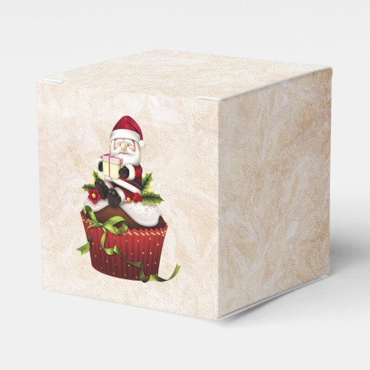 Ballotins Boîte cadeau père Noël Cupcake (Verso)