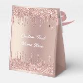 Ballotins Boîte cadeau personnalisée avec strass rose gold (Arrière)