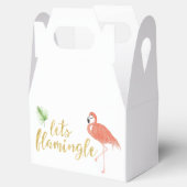 Ballotins Boîte cadeau personnalisée Flamant rose - Gable (Ouvert)