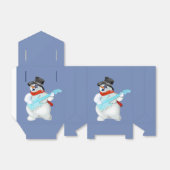 Ballotins Boîte cadeau Rock and Roll Snowman (Déplié)