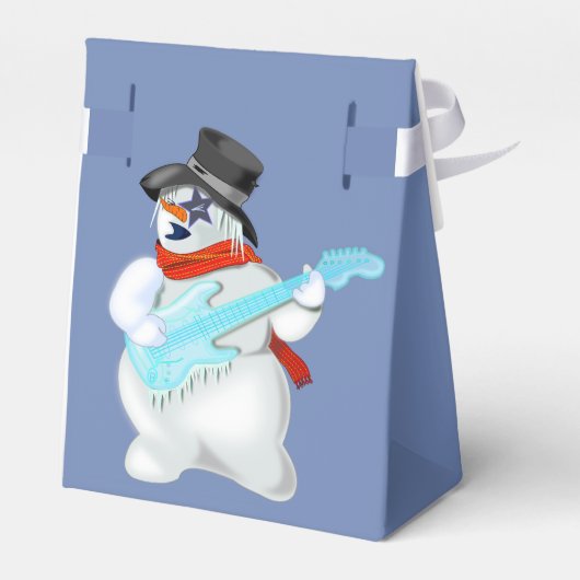 Ballotins Boîte cadeau Rock and Roll Snowman (Arrière)
