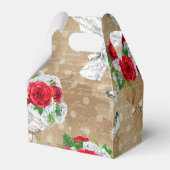 Ballotins Boîte cadeau Rose rustique avec coeur (Arrière)