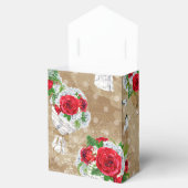 Ballotins Boîte cadeau Rose rustique avec coeur (Ouvert)