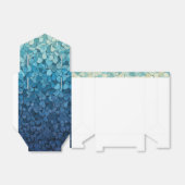 Ballotins boîte cadeau ruban triangle (Déplié)