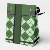 Ballotins Boîte cadeau tout usage Jacquard vert (Arrière)