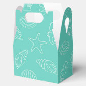 Ballotins Boîte cadeau Tropical Beach Shell Favoriser (Ouvert)