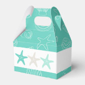Ballotins Boîte cadeau Turquoise Coquille de mer tropicale P (Arrière)