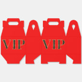 Ballotins Boîte cadeau VIP Black Gold Red Favor (Déplié)