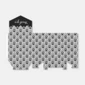 Ballotins Boîte cadeaux géométrique en noir et blanc (Déplié)