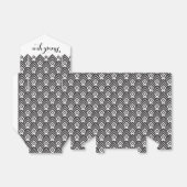 Ballotins Boîte cadeaux géométrique en noir et blanc (Déplié)