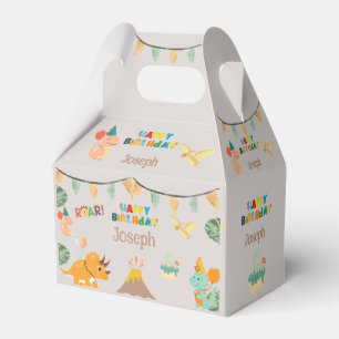 Ballotins Boîte d'anniversaire Dinosaure – Nom personnalisé