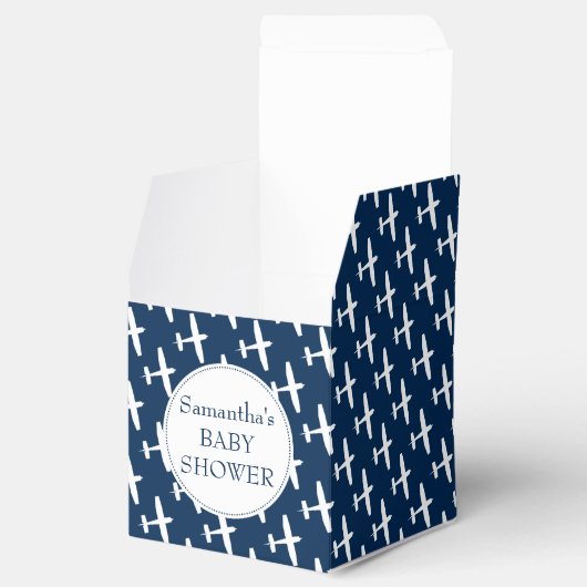 Ballotins Boîte de Baby shower du motif de plan ı (Ouvert)