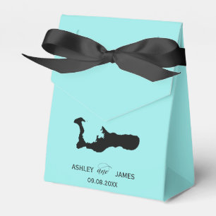 Ballotins Boîte de bienvenue de mariage à Grand Cayman Carte