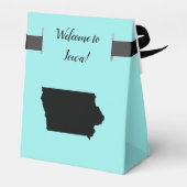 Ballotins Boîte de bienvenue de mariage dans l'Iowa en forme (Arrière)