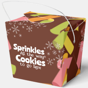 Ballotins Boîte de biscuits de Noël à emporter Sprinkles All