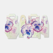 Ballotins Boîte de bonbonnière de mariage florale rose Prett (Déplié)