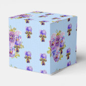 Ballotins Boîte de bonbons de fête de gâteau floral de pensé (Arrière)