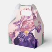 Ballotins Boîte de bonbons de gâteau de mariage Iris Violet (Arrière)