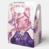 Ballotins Boîte de bonbons de gâteau de mariage Iris Violet (Ouvert)