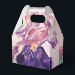 Ballotins Boîte de bonbons de mariage Iris Violet<br><div class="desc">Boîtes de bonbons de mariage Iris,  entièrement personnalisables. Conçues à partir de l'une de mes peintures aquarelles.</div>