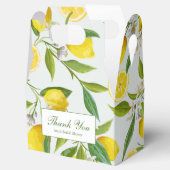 Ballotins Boîte de bonbons de mariage Lemon Main Squeeze (Ouvert)