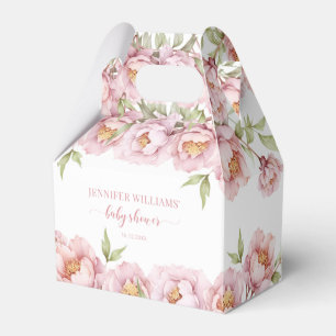 Ballotins Boîte de bonbons élégante florale rose pour la fêt