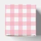 Ballotins Boîte de cadeau à carreaux Gingham rose (Haut)