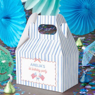 Ballotins Boîte de cadeau d'anniversaire fille avec ruban dr