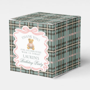 Ballotins Boîte de cadeau d'anniversaire fille Ourson Arc ro