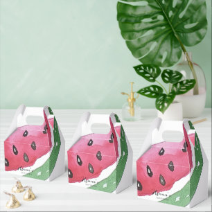 Ballotins Boîte de cadeau de Baby Shower d'été Pastèque