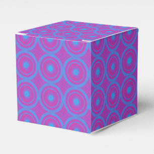Ballotins Boîte de cadeau de fête à motif géométrique bleu e