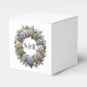 Ballotins Boîte de cadeau de mariage à monogramme couronne d