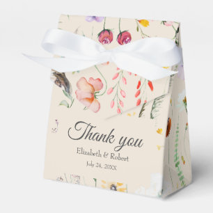 Ballotins Boîte de cadeau de mariage champêtre colorée