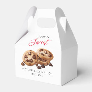 Ballotins Boîte de cadeau de mariage de cookie sucré d'amour