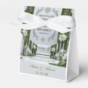 Ballotins Boîte de cadeau de mariage islamique personnalisée