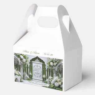 Ballotins Boîte de cadeau de mariage islamique personnalisée