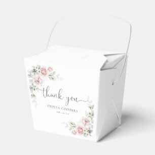 Ballotins Boîte de cadeau de remerciement Rose saumon Fleurs