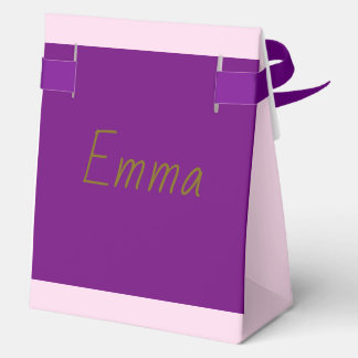 Ballotins Boîte de cadeau violet personnalisée | Nom personn