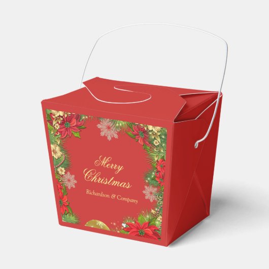 Ballotins Boîte de cadeaux de fête de Noël d'entreprise (Verso)