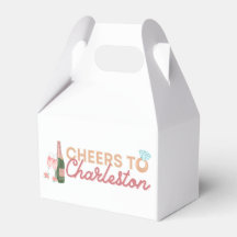 Boîte de cadeaux de fête de "Tchin à Charleston"