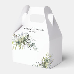 Ballotins Boîte de cadeaux de mariage à l'eucalyptus